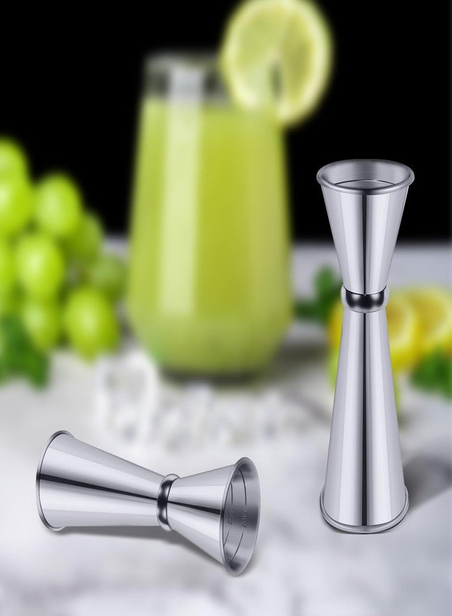SMLBJUTE 1 Pcs Jigger for Bartending with 2 Pourers, 2 OZ 1 OZ, Stainless Steel Cocktail Jigger Japanese Bar jigger Bartender Tool Accessories - Image 4